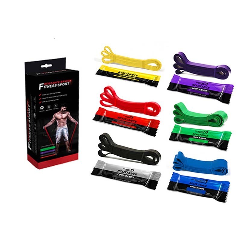 Hot Sale Factory Direct New Design Adjustable Natural Latex Fitness Resistance Power Bands Sets