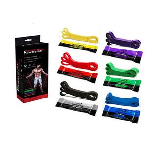 Hot Sale Factory Direct New Design Adjustable Natural Latex Fitness Resistance Power Bands Sets