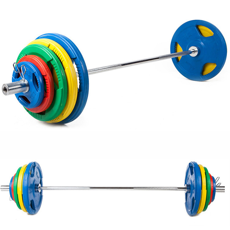 Factory Direct Buy 2.5kg-25kg Gym Cast Iron Plate Plates Barbell Disc Rubber Bumper Weight Plates