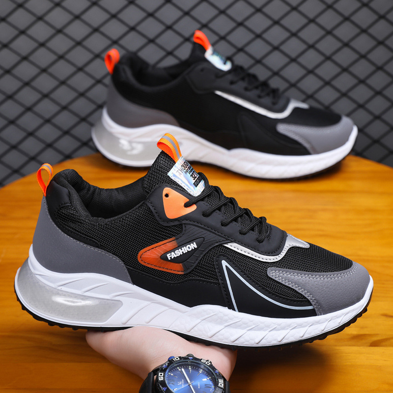 JSYWD-320 2023 new trendy mens walking style shoes Breathable Mesh non-slip Basketball Running Outdoor Sports Style Stock shoes