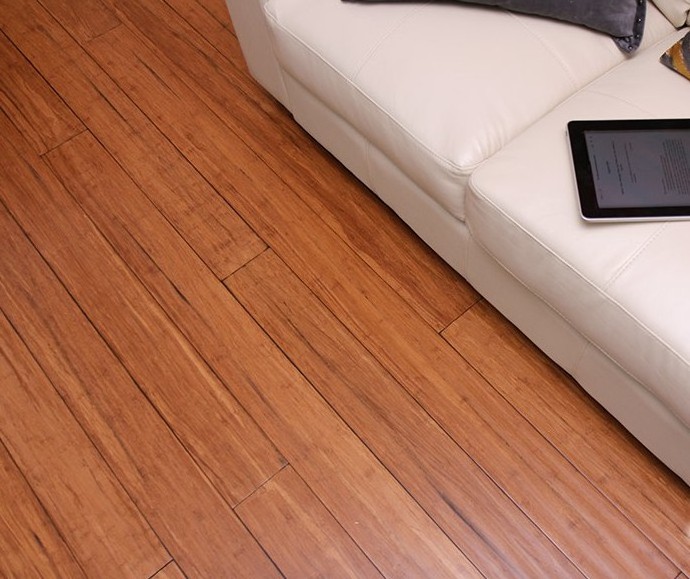 Custom Interior Decoration Eco-friendly Handscraped Strand Woven Bamboo Flooring