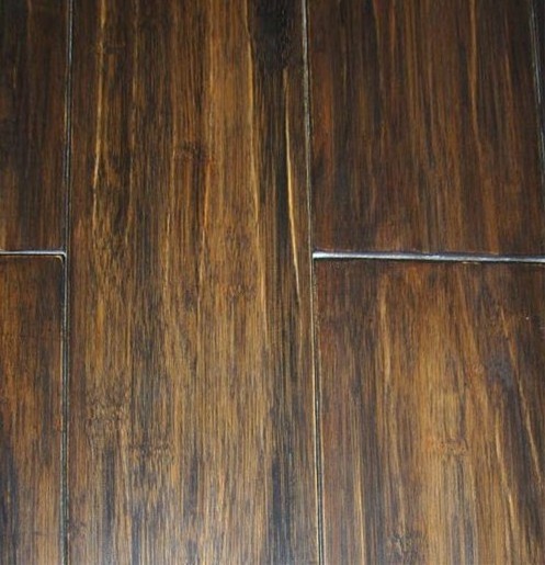 Custom Interior Decoration Eco-friendly Handscraped Strand Woven Bamboo Flooring