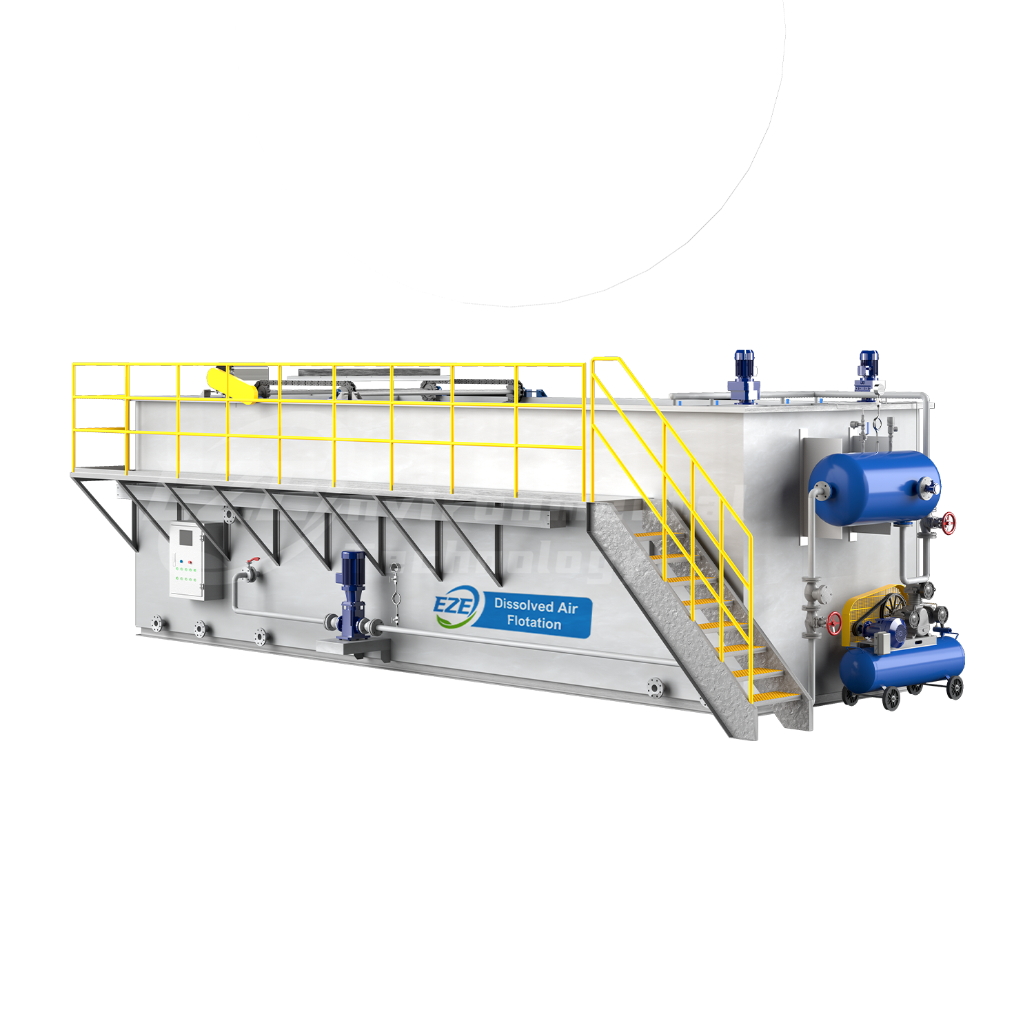 Daf System Dissolved Air Flotation Machine For Sludge Waste Water Treatment