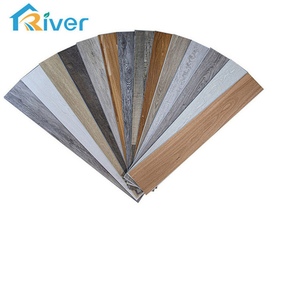 3 mm self adhesive vinyl LVT floor sticker waterproof wood peel and stick floor for bathroom  kitchen