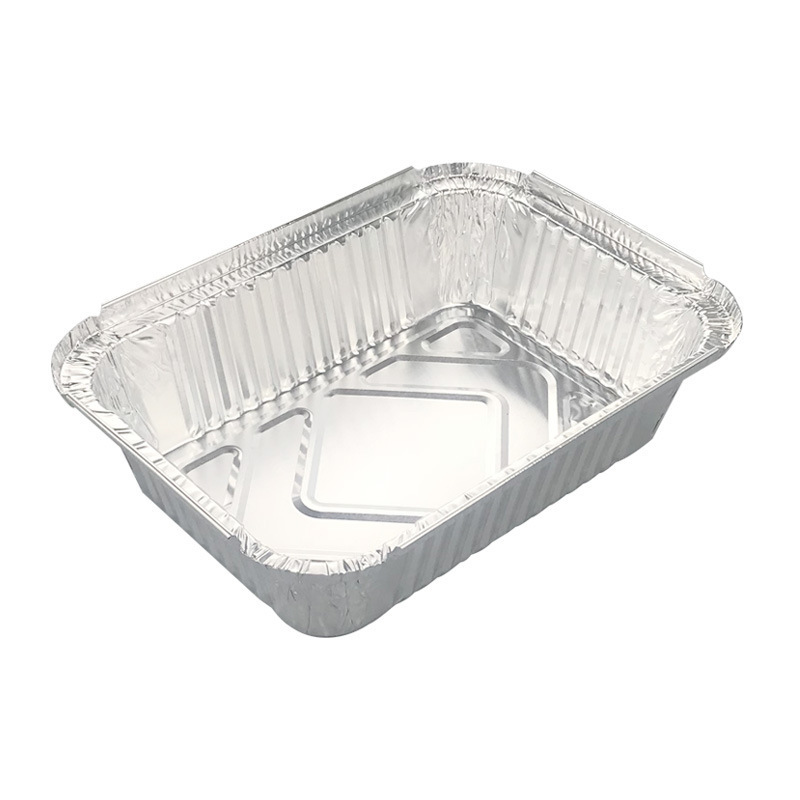 Wholesale Restaurant Household Disposable Barbecue Food Grade Grilled Fish Rice Curry Oven Aluminum Foil Box with lid