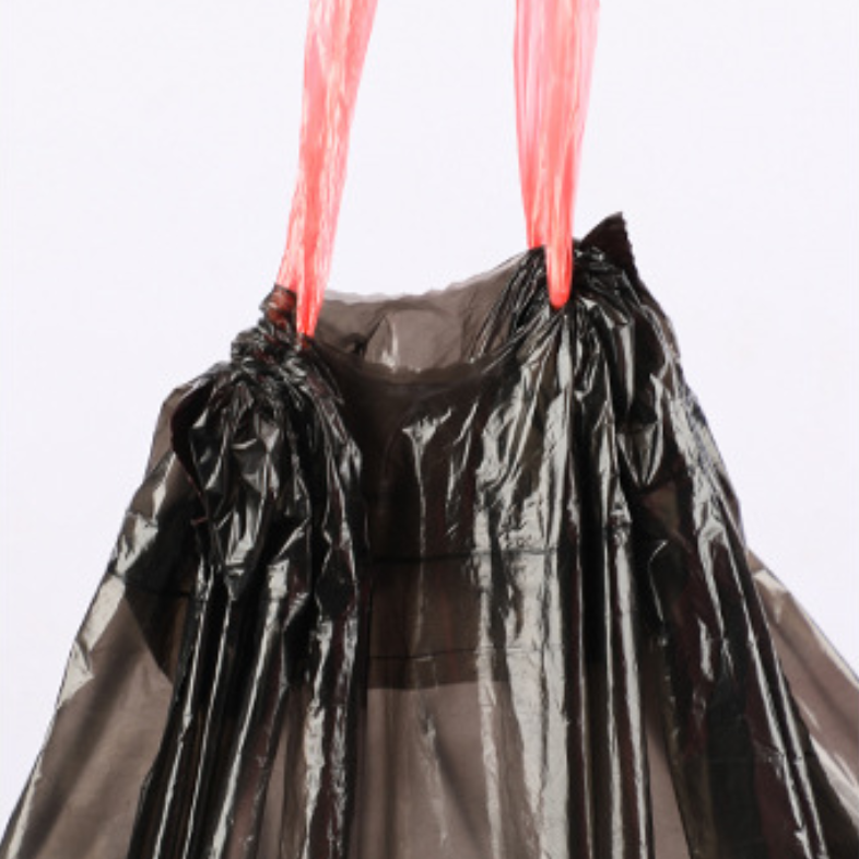 Black Plastic Garbage Bag 8L To 20L Trash Bag Drawstring Dustbin Plastic Bags