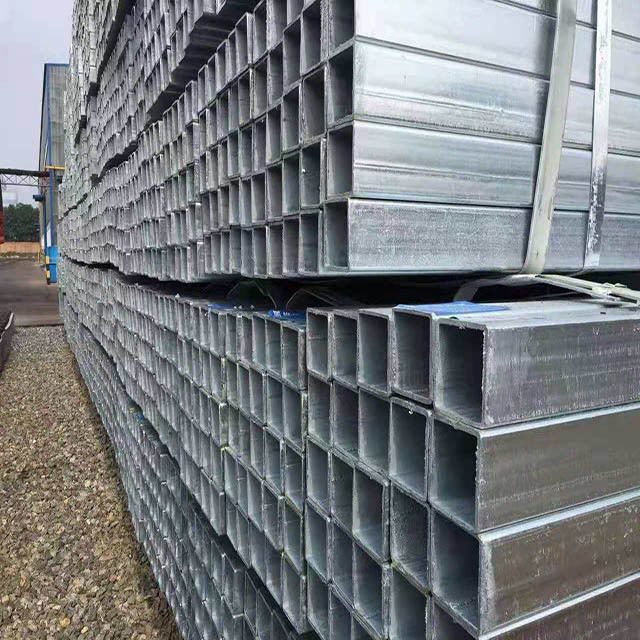 Erw Steel Square Tubing Standard Sizes Pre Zinc Coated Square Galvanized Steel Pipe 4