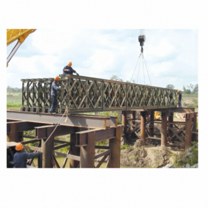 Q235B steel H beam for frame fast bailey bridge panel