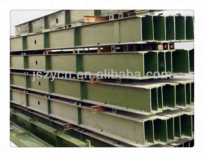 Q235B steel H beam for frame fast bailey bridge panel