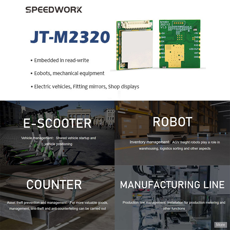 JT-M2320 UHF Rfid Reader Module Chip PCBA OEM Senior Contactless Long Range 860-960mhz RFID Tag Reader Module