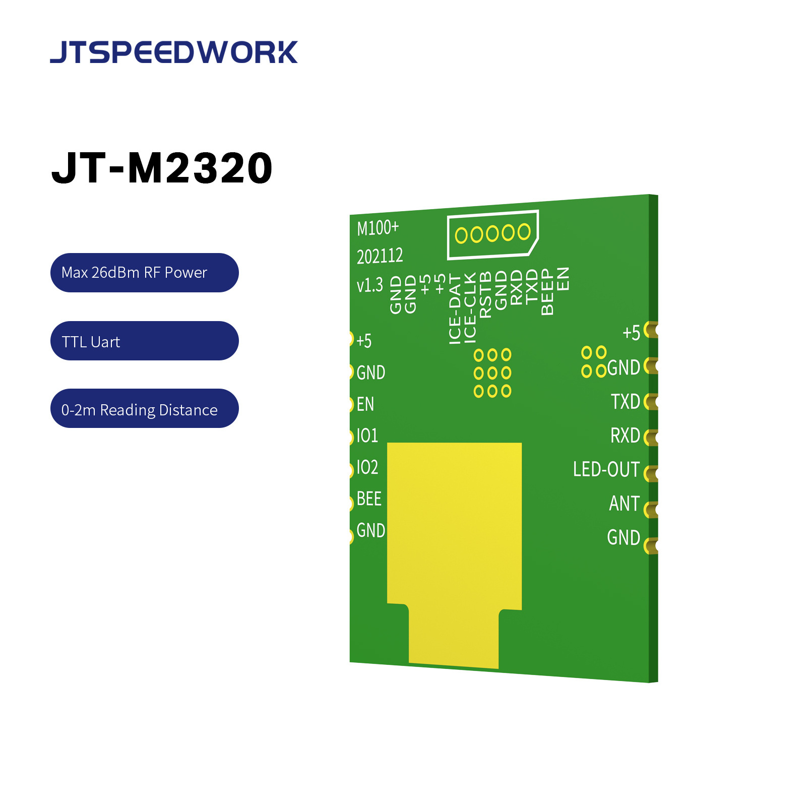 JT-M2320 UHF Rfid Reader Module Chip PCBA OEM Senior Contactless Long Range 860-960mhz RFID Tag Reader Module