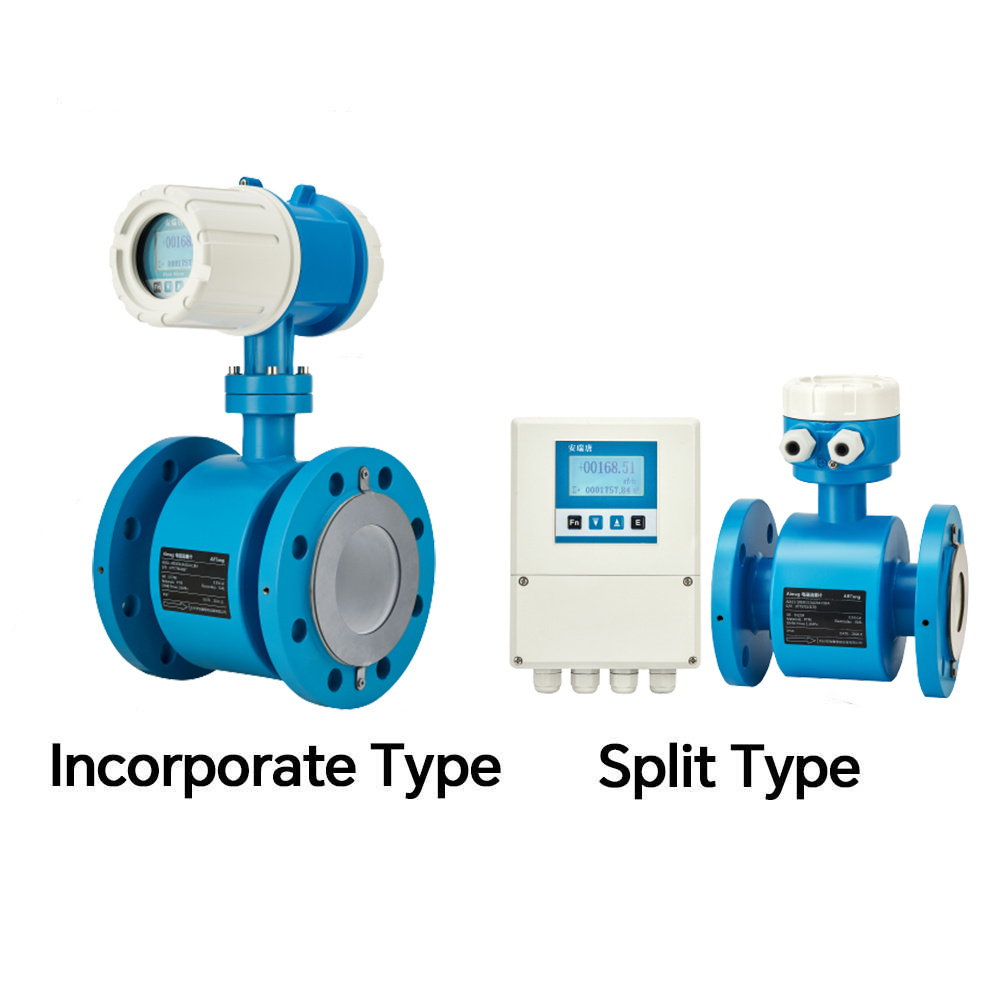 Stainless steel electronic flow transmitter 4-20ma Slurry Magnetic Flowmeter 2