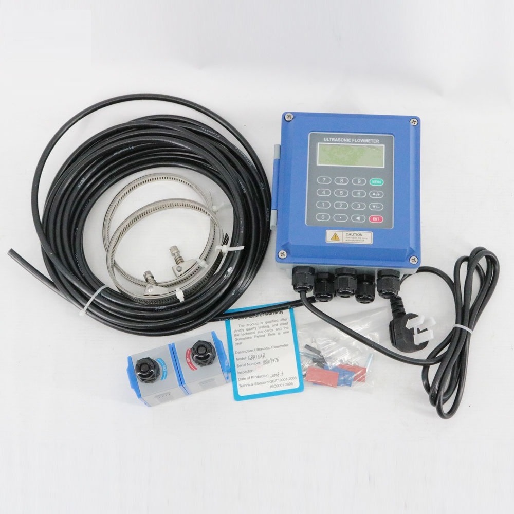 High Accuracy Ultrasonic Flow Meter Sensor Water Flowmeter Modular Ultrasonic Flowmeter