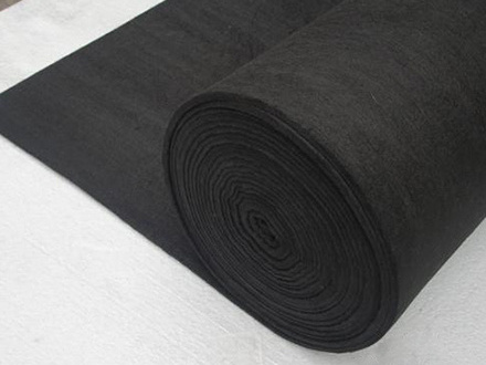 Activated carbon fiber felt for negative ion conductive electrode