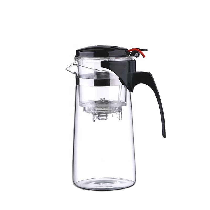 Heat Resistant Glass Tea Pot with Tea Infuser Strainer Filter