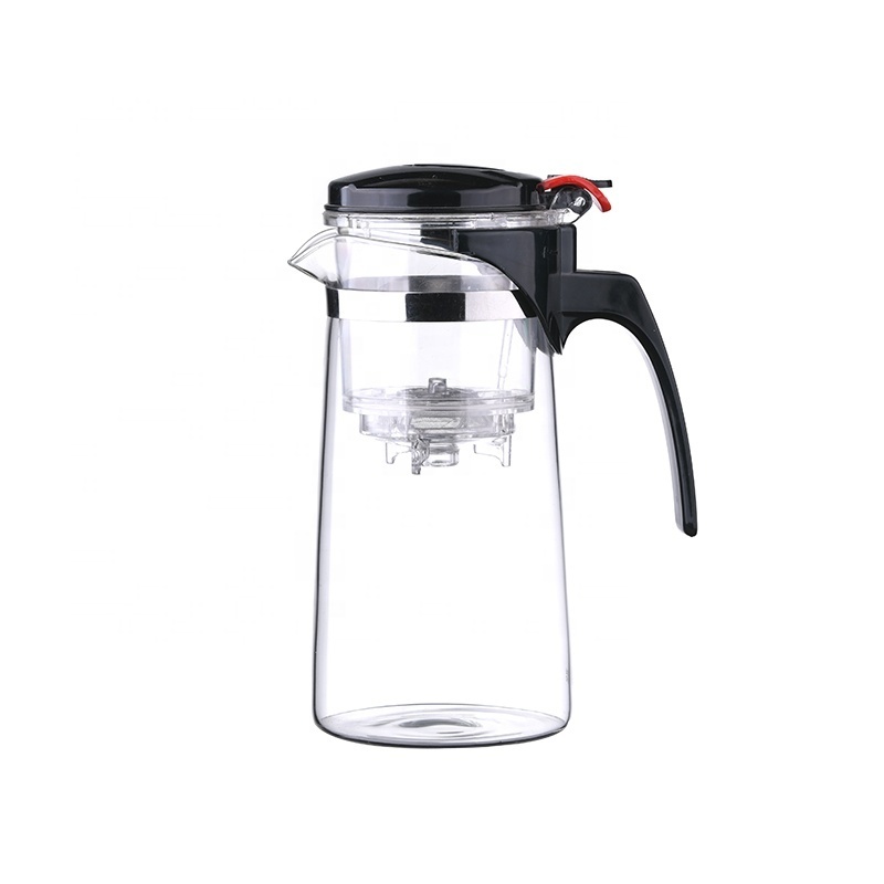 Heat Resistant Glass Tea Pot with Tea Infuser Strainer Filter