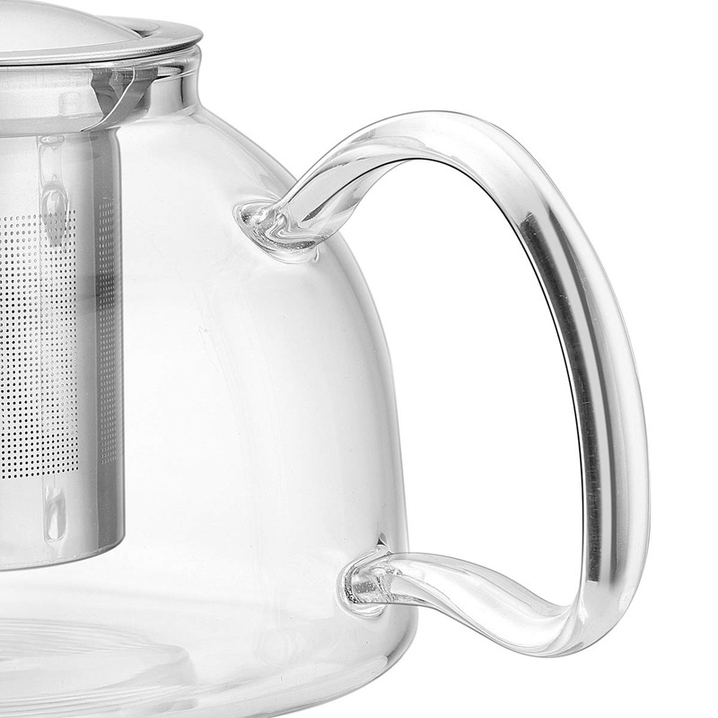 500ml new design glass teapot, tea infuser pot, glass brewing tea pot for loose leaf tea flower tea