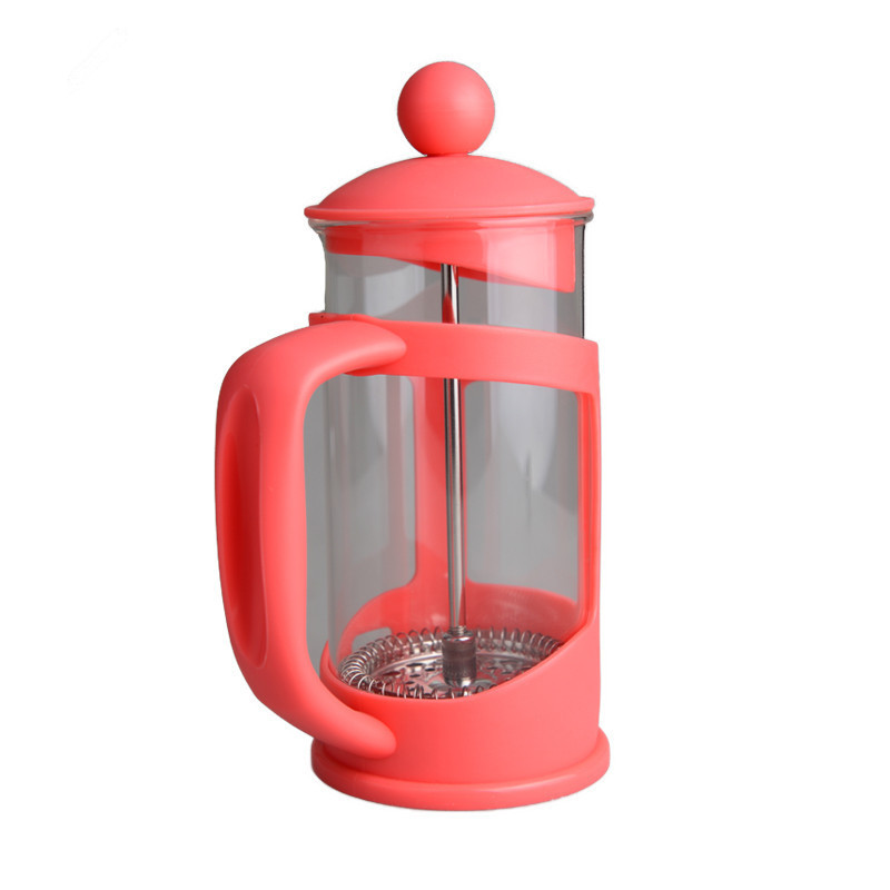 350ml Colored French Press Coffee Maker Borosilicate Glass Tea Maker