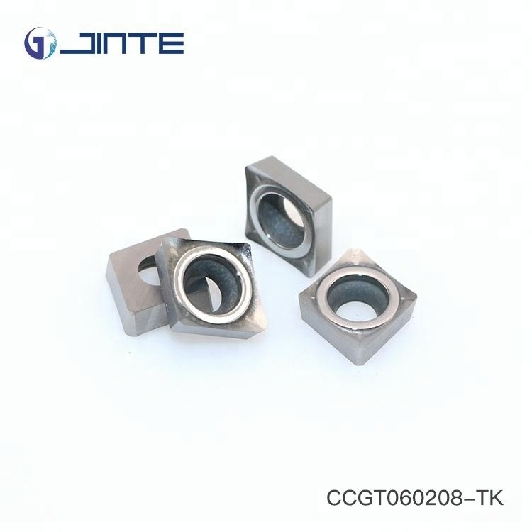 CCGT 060208-TK Cermet Carbide Insert Cutting Tool for Aluminum Alloy