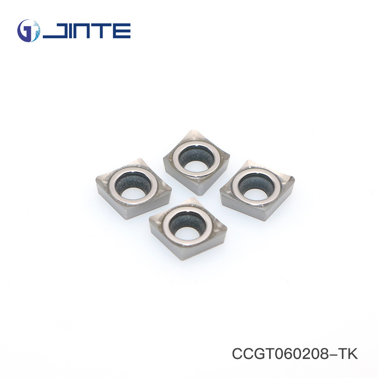 CCGT 060208-TK Cermet Carbide Insert Cutting Tool for Aluminum Alloy