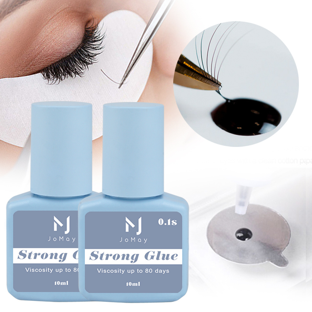 JoMay professional oem eye lash glue korea low humidity vegan fast drying waterproof 0.3-0.5s grafting eyelash extension glue