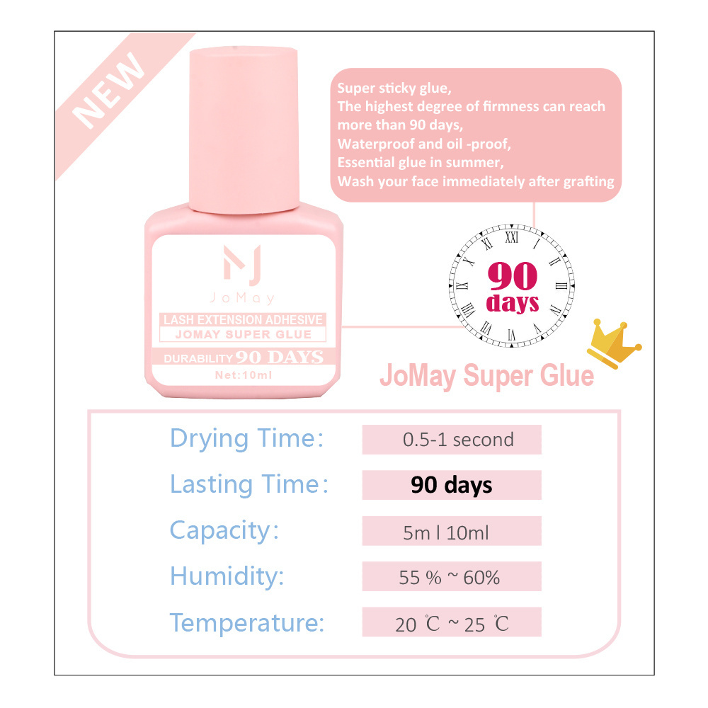 Private Label Custom Extension Eye lash Eyelash Adhesive Glue Water Proof Strong Low Fume Lash Glue