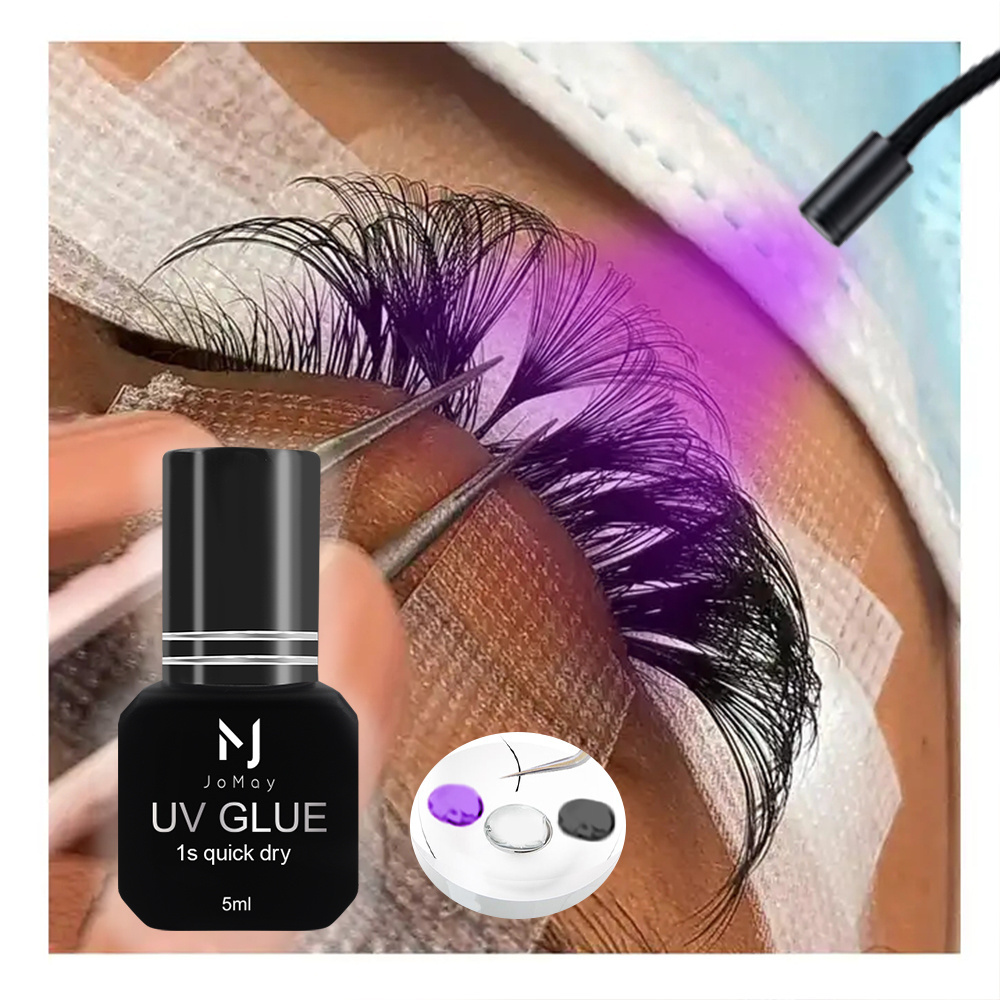 JoMay UV Lash Glue LED Eyelash Extension 5ML Glue Waterproof/Oil Proof Private Label UV Glue Eyelash Adhesive