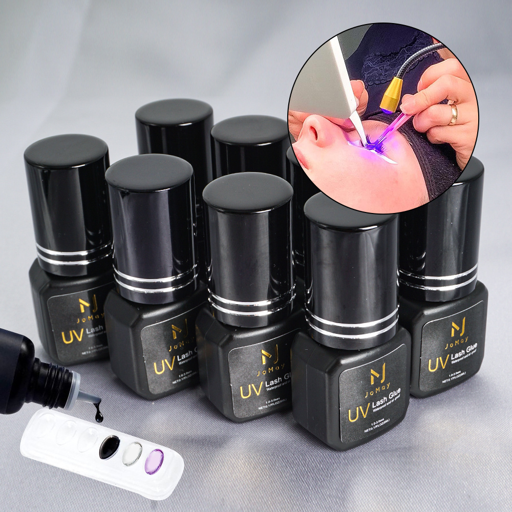 Professional 1s UV eyelash extensions Lash glue lamp Light Fast Drying Waterproof UV Glue Lash adhesive Extension Glue