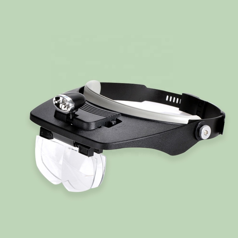 JTFIL Head Eyeglasses Rechargeable Led Lighted head Magnifier Magnify Glass With LED Lights Beauty Eyelashes Magnifying Glasses