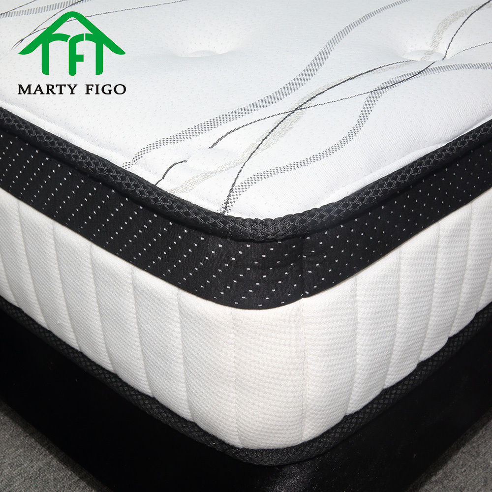 Manufacturers OEM ODM two sided foam mattress in a box breathable waved foam queen king size pocket spring mattresses