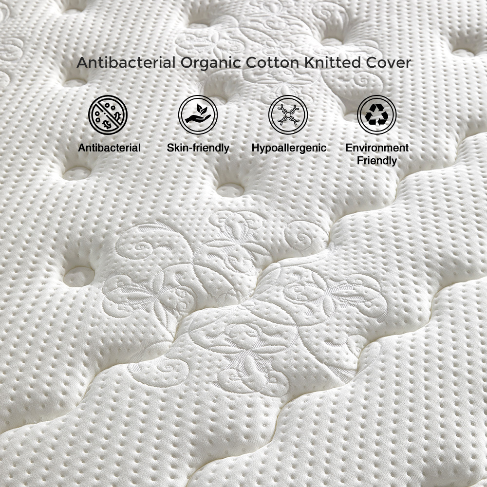 Wholesale good quality europe colchon rolling up pack dunlop latex memory foam modern 7 zone twin full queen king size mattress