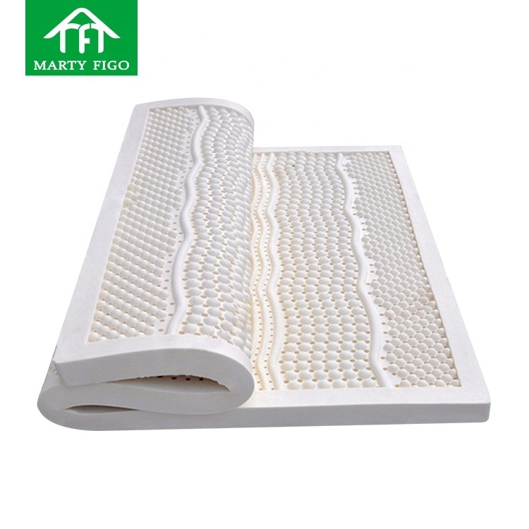 Custom hypo-allergenic TPE rubber bed pad cool gel memory foam mattress orthopedic 7 zone organic thailand natural latex topper