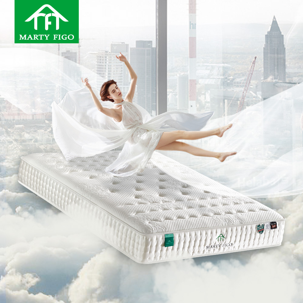 Wholesale good quality europe colchon rolling up pack dunlop latex memory foam modern 7 zone twin full queen king size mattress