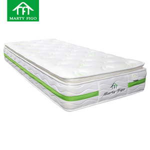 Manufacturer OEM custom pillow top 3 zone pocket coil high density foam bamboo mattress comfort spring healthy bed mattress sale