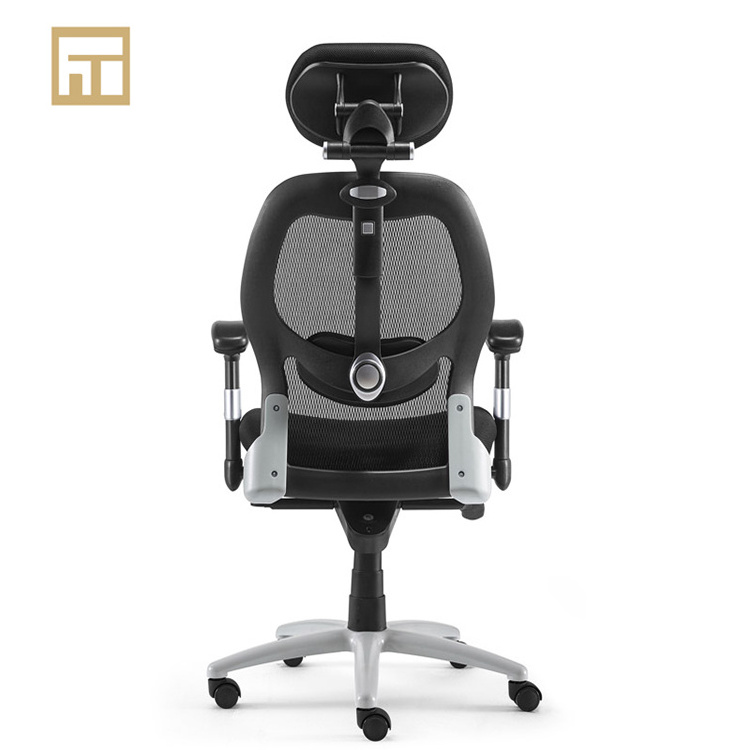 2021 Large Work Chair Cheap Ergonomic Chairs Mesh Office Chair Black from Guangzhou with 3D Armrest Office Furniture 360 Swivel