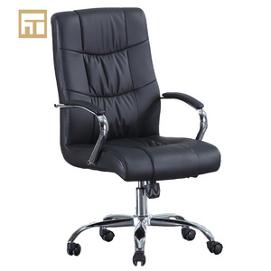 anji bifma boss arm leather rolling chair caster wheels executive office chair on computer langfang