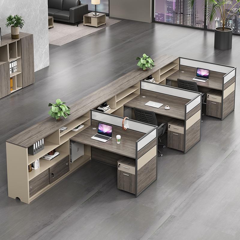 Alibaba Hot Sale Furniture Two Side Luxury Computer Office Workstation For 6 Person