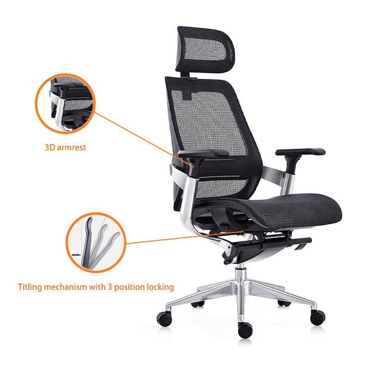 recliner swivel chair study modern ergonomics computers chair mesh heavy duty office chair with wheels