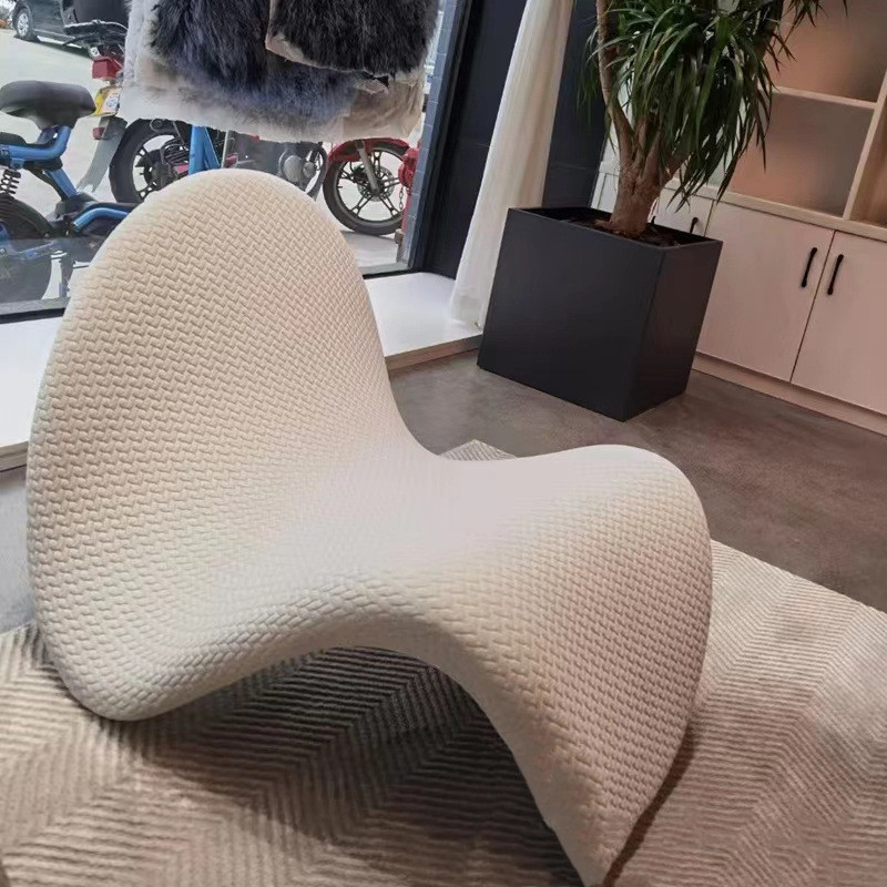 fabric lounge chairs modern leisure single lazy sofa tongue chair  unique sofa chair