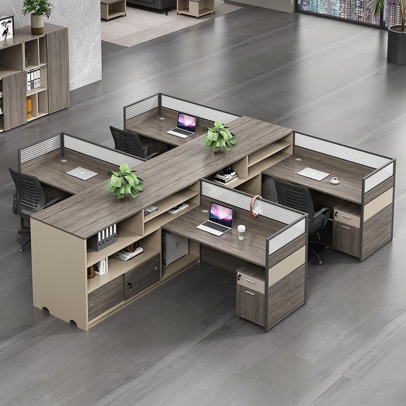 Alibaba Hot Sale Furniture Two Side Luxury Computer Office Workstation For 6 Person