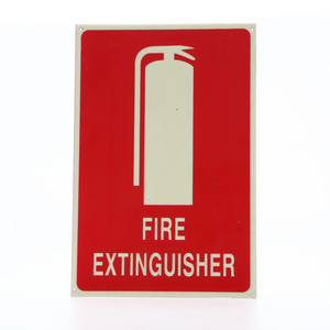 Junting Fire Extinguisher aluminum plate Projecting Photoluminescent Sign for fire hydrants safety warning sign