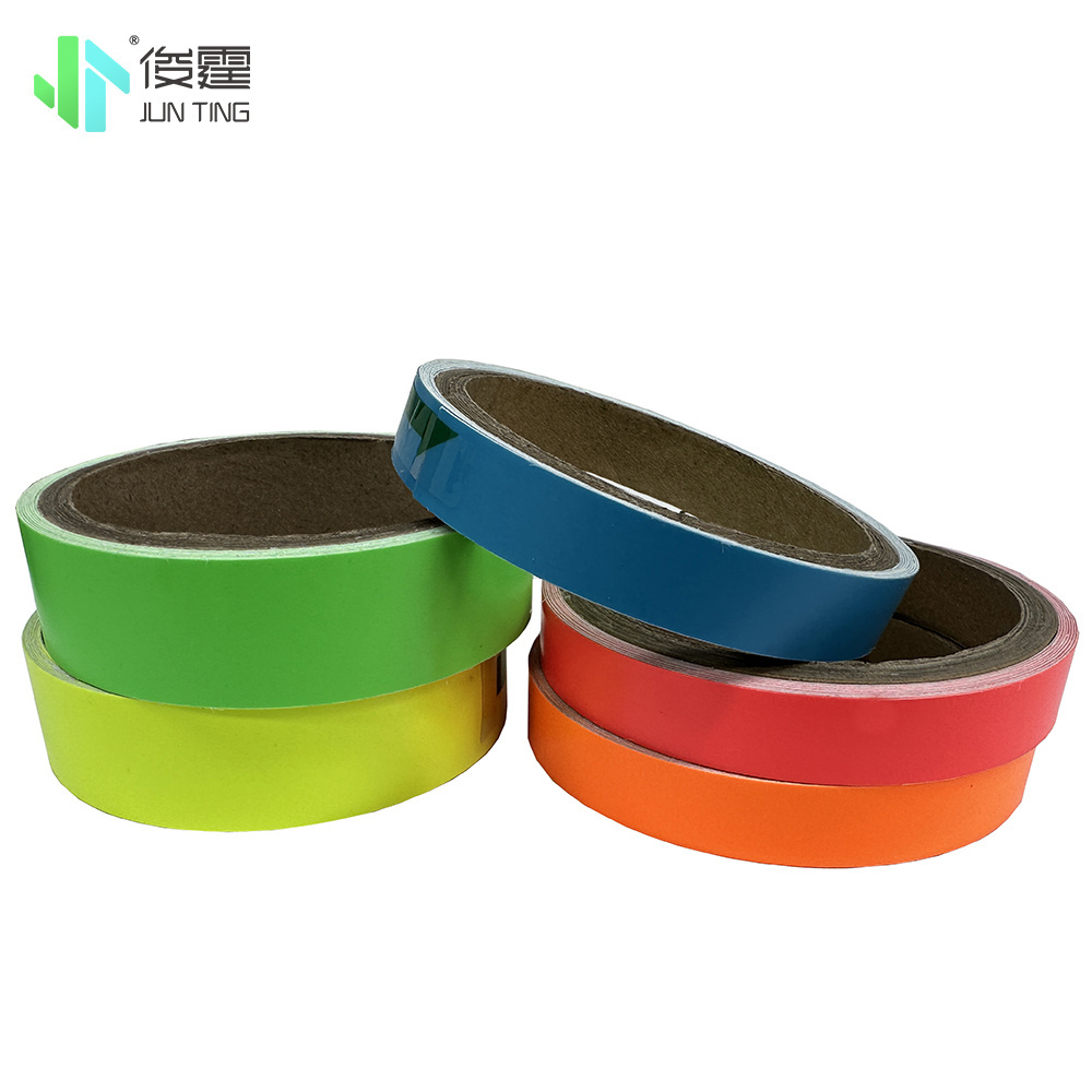 Junting Colored glow in the dark tape Self-Adhesive Phosphorescent tape outdoor photoluminescent luminous tape for Safty