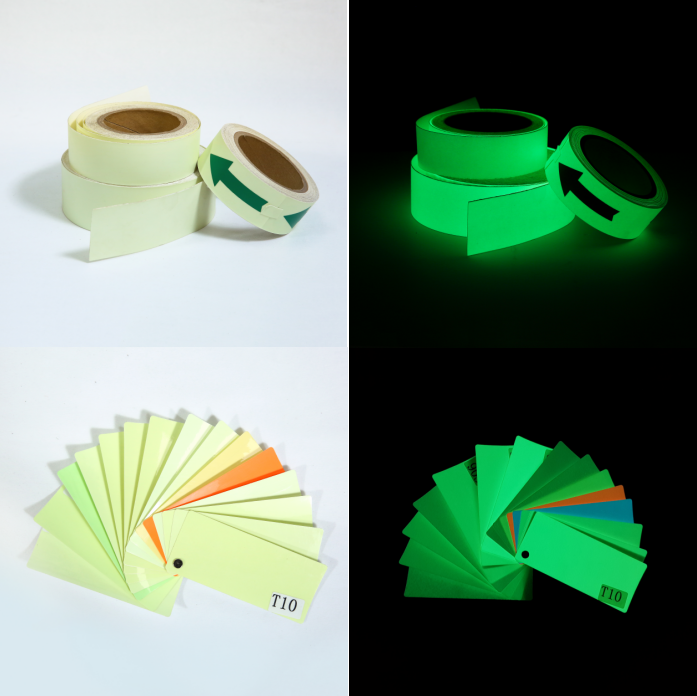 Junting Colored glow in the dark tape Self-Adhesive Phosphorescent tape outdoor photoluminescent luminous tape for Safty