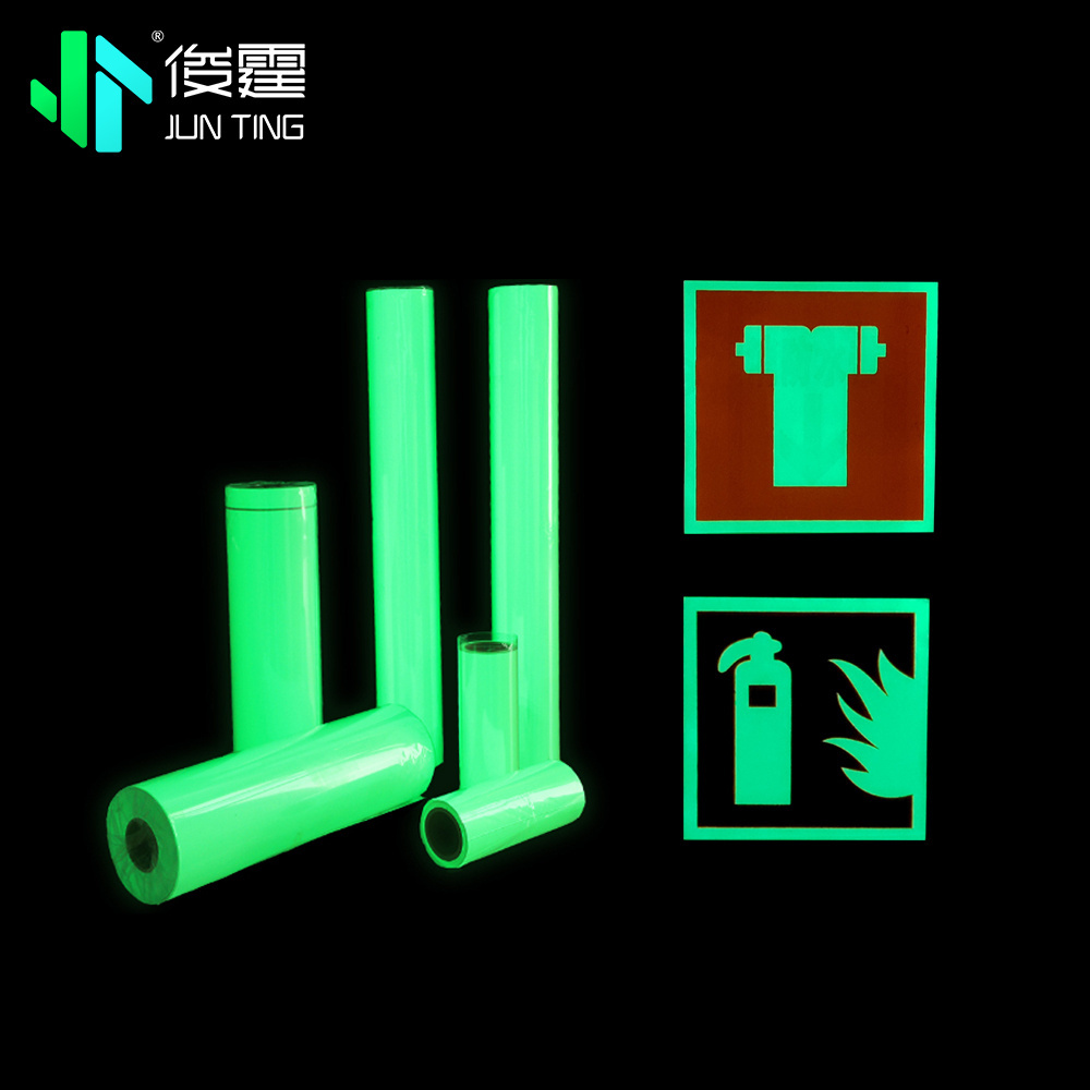 Junting Colored glow in the dark tape Self-Adhesive Phosphorescent tape outdoor photoluminescent luminous tape for Safty