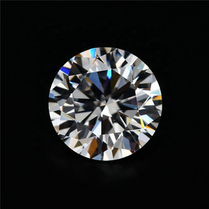 Jiangtong hot sale 5.0-10mm 3A high quality white round zircon  CZ Gems Loose Stone can be used for jewelry