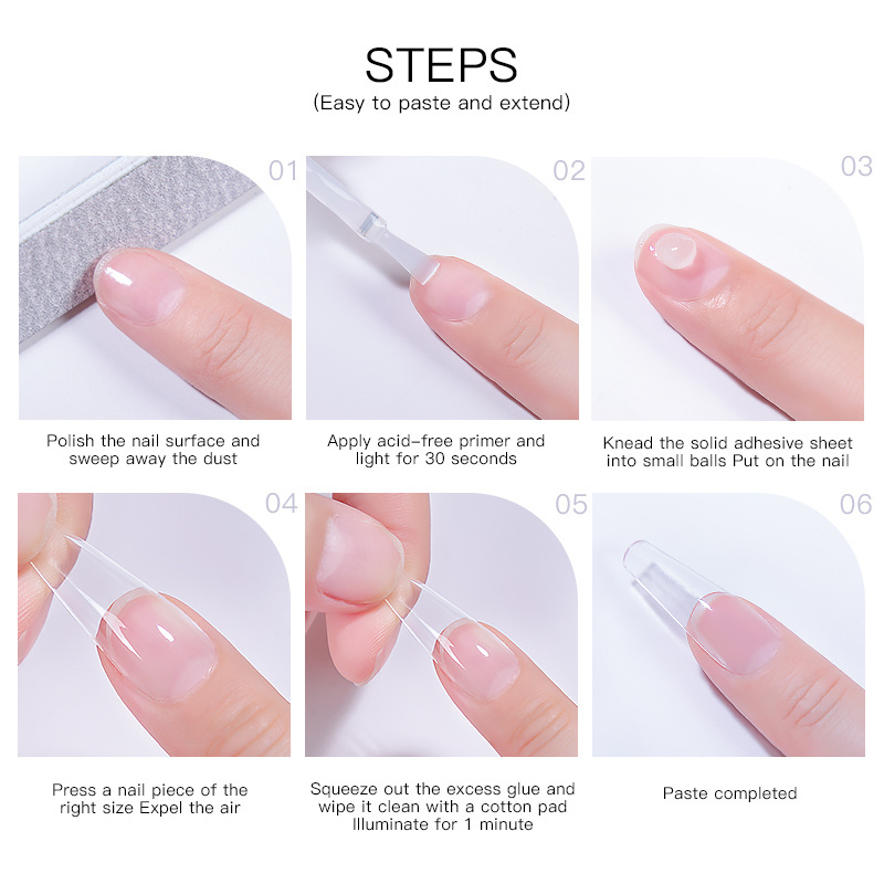 JTING long lasting professional MINI 5ML solid press on gel nail glue OEM private label custom logo Strong nail tips glue gel