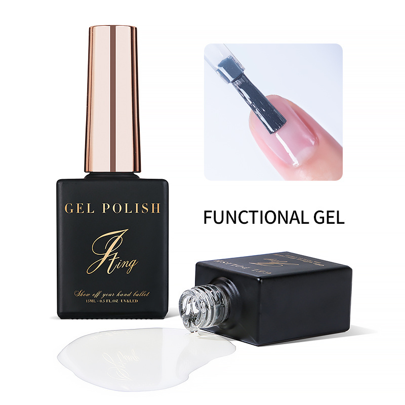 Professional custom design Nail multi functional gel polish 15 options with rubber base coat / primer / ph bond / structure gel