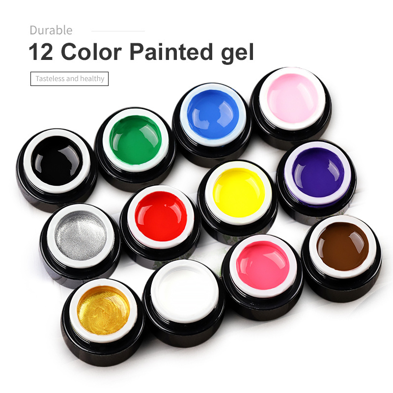 2021 nails supplies salon hot popular multicolor gel painting metal mirror nail polish smooth shiny nail art gel paint