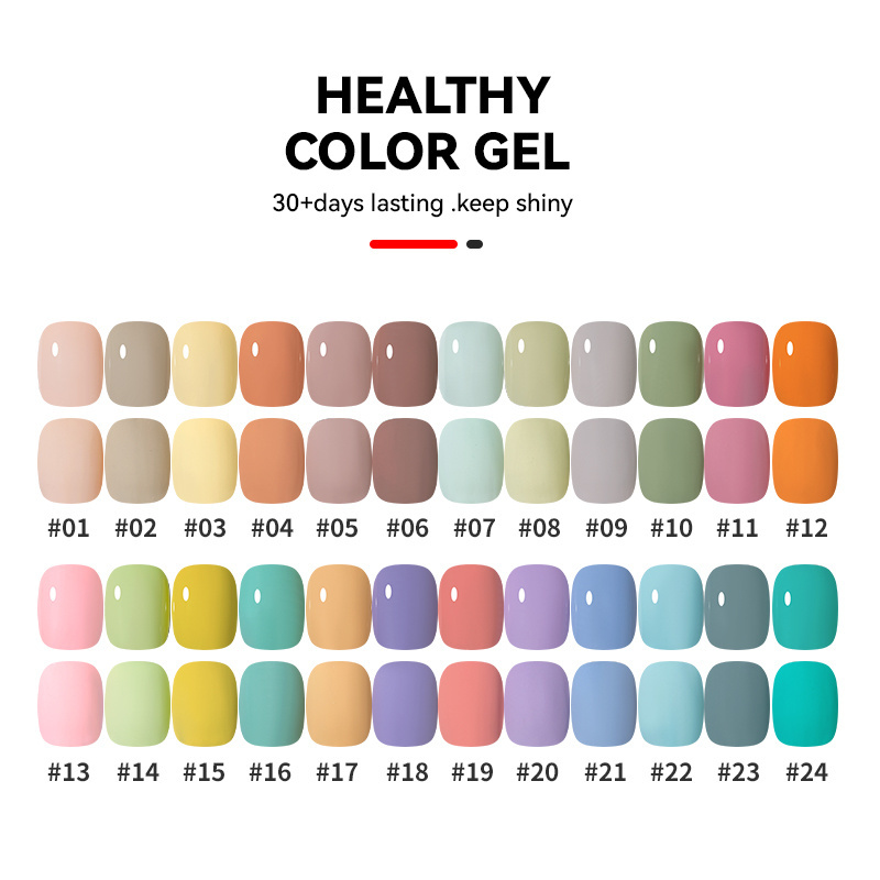 JTING hot popular shiny healthy 24 solid colours uv led nail painting gel Polish OEM create your own brand label nail paint gel