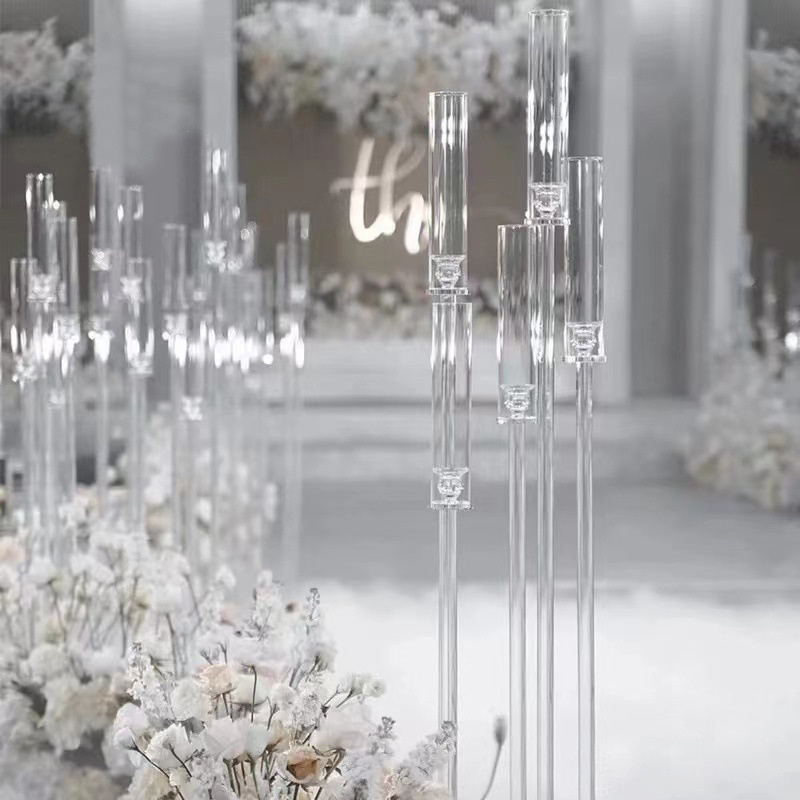 8 Arms 128cm Tall Wedding Decor Candelabra Wedding Centerpieces Table Decorations Candle Holder For Event Party Wedding